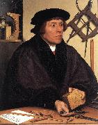 HOLBEIN, Hans the Younger Portrait of Nikolaus Kratzer gw oil painting on canvas